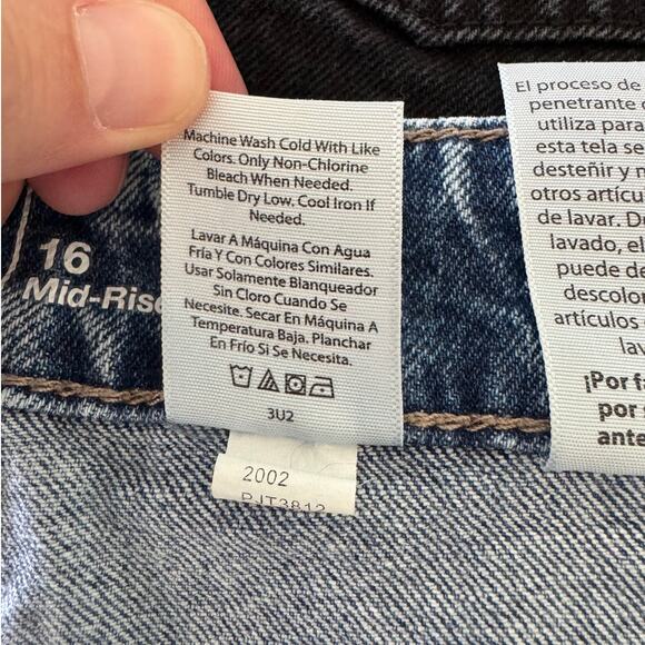 Time And Tru Womens 16 Mid Rise Bleached Out Jeans - Picture 11 of 12